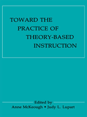 cover image of Toward the Practice of theory-based Instruction